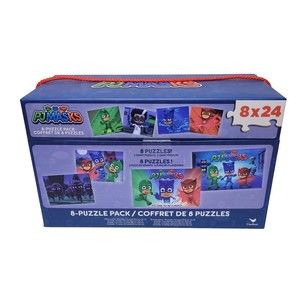 Pj Mask 8 Pack Of Puzzles With Storage Box 2 Giant 6 Basic For Ages 3+